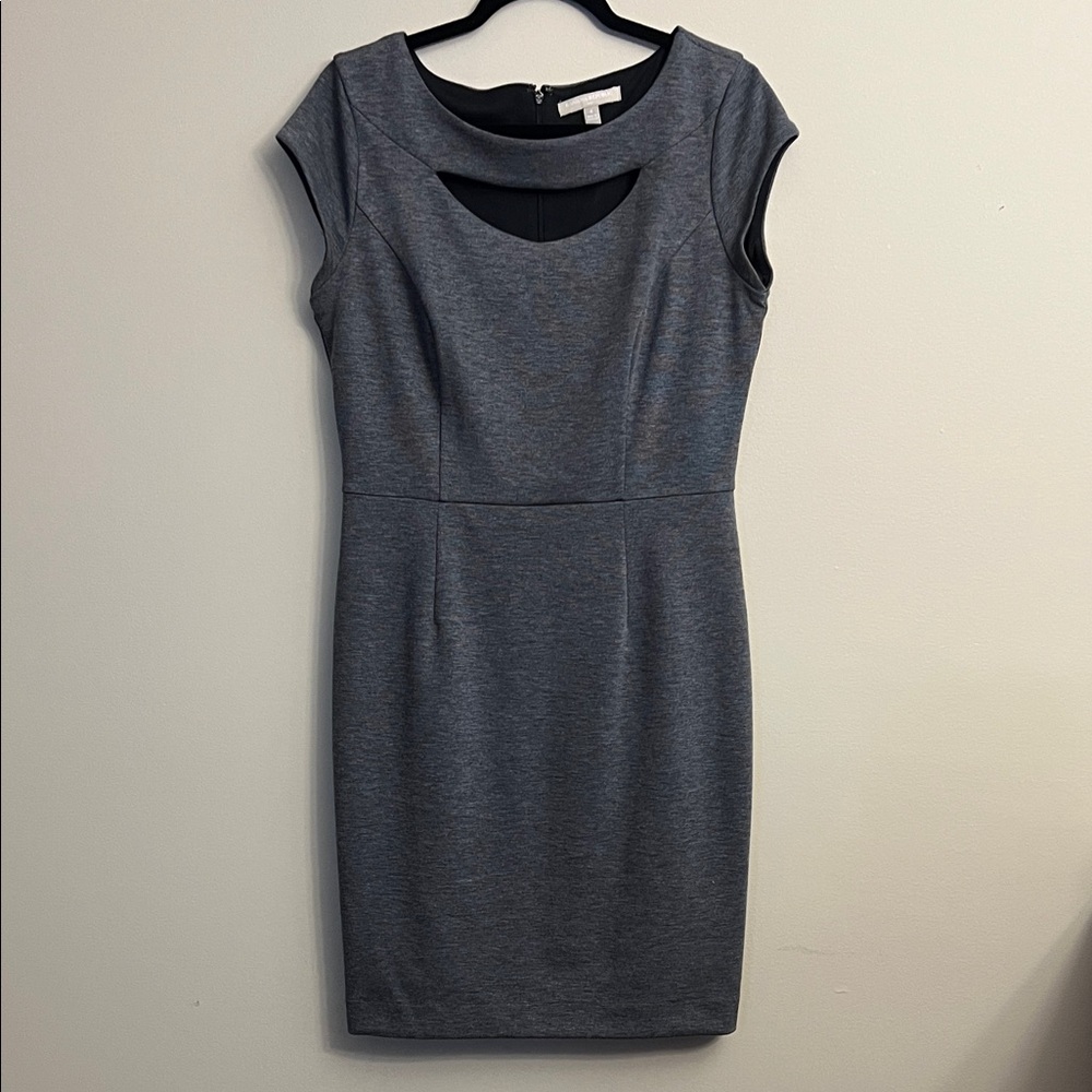 Banana Republic Charcoal Cap Sleeve Dress Size 8